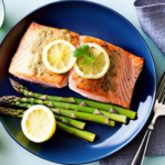 Broiled Salmon with Asparagus